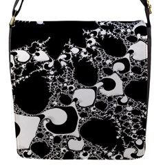 Special Fractal 04 B&w Flap Closure Messenger Bag (small) by ImpressiveMoments