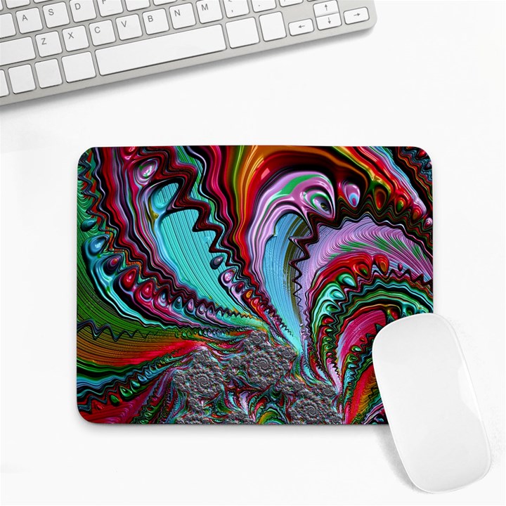 Special Fractal 02 Red Small Mouse Pad (Rectangle)