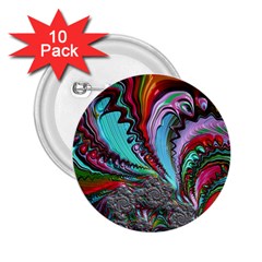 Special Fractal 02 Red 2 25  Button (10 Pack) by ImpressiveMoments