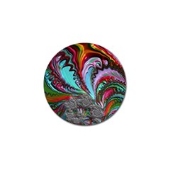 Special Fractal 02 Red Golf Ball Marker 4 Pack by ImpressiveMoments