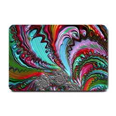 Special Fractal 02 Red Small Door Mat by ImpressiveMoments