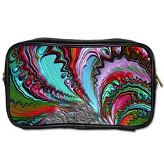 Special Fractal 02 Red Travel Toiletry Bag (one Side) by ImpressiveMoments