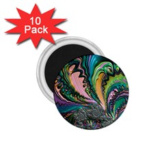 Special Fractal 02 Purple 1 75  Button Magnet (10 Pack) by ImpressiveMoments