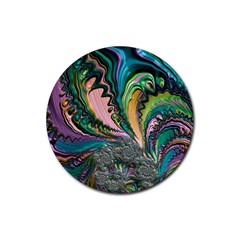 Special Fractal 02 Purple Drink Coaster (round) by ImpressiveMoments