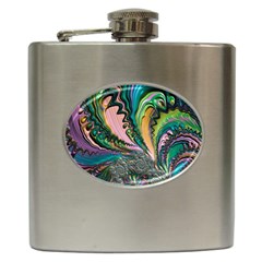 Special Fractal 02 Purple Hip Flask by ImpressiveMoments