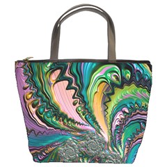 Special Fractal 02 Purple Bucket Handbag by ImpressiveMoments