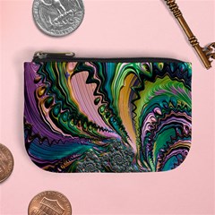 Special Fractal 02 Purple Coin Change Purse