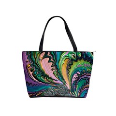 Special Fractal 02 Purple Large Shoulder Bag by ImpressiveMoments