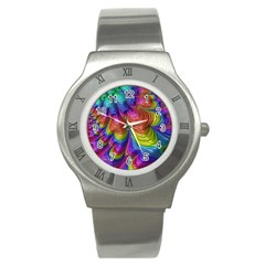 Radiant Sunday Neon Stainless Steel Watch (slim) by ImpressiveMoments