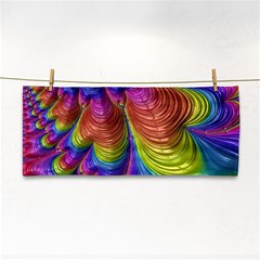 Radiant Sunday Neon Hand Towel by ImpressiveMoments