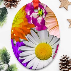 Lovely Flowers,purple Oval Ornament by ImpressiveMoments