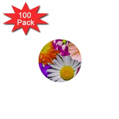 Lovely Flowers,purple 1  Mini Button (100 Pack) by ImpressiveMoments