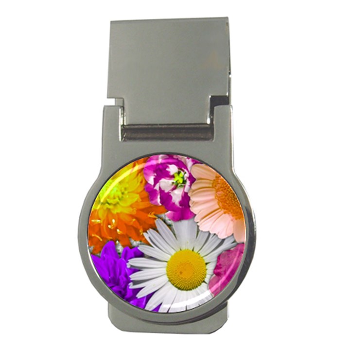 Lovely Flowers,purple Money Clip (Round)