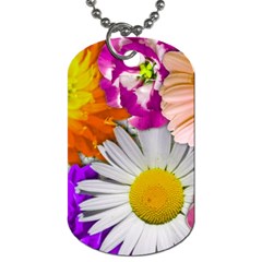 Lovely Flowers,purple Dog Tag (two-sided)  by ImpressiveMoments