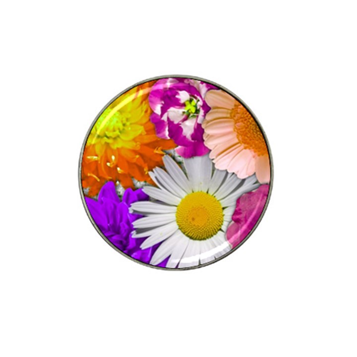 Lovely Flowers,purple Golf Ball Marker (for Hat Clip)