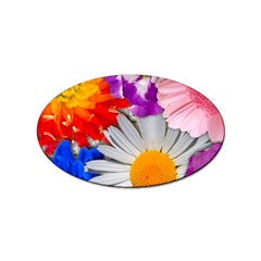 Lovely Flowers, Blue Sticker (oval) by ImpressiveMoments