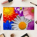 Lovely Flowers, Blue Cosmetic Bag (XL) Back