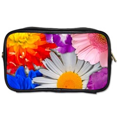 Lovely Flowers, Blue Travel Toiletry Bag (two Sides) by ImpressiveMoments