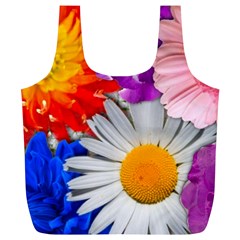 Lovely Flowers, Blue Reusable Bag (xl) by ImpressiveMoments