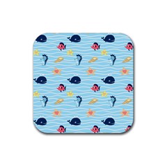 Fun Fish Of The Ocean Drink Coaster (square) by StuffOrSomething