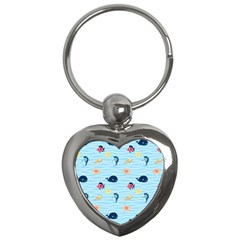 Fun Fish Of The Ocean Key Chain (heart) by StuffOrSomething