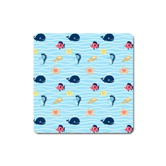 Fun Fish Of The Ocean Magnet (square) by StuffOrSomething