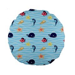 Fun Fish Of The Ocean 15  Premium Round Cushion  by StuffOrSomething