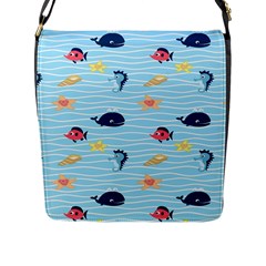 Fun Fish Of The Ocean Flap Closure Messenger Bag (large) by StuffOrSomething