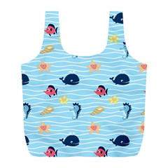 Fun Fish Of The Ocean Reusable Bag (l) by StuffOrSomething