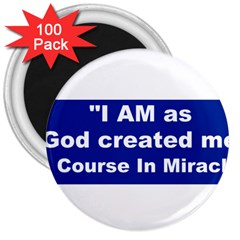 God Created 3  Button Magnet (100 Pack)