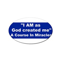 God Created Sticker (oval)