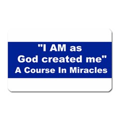 God Created Magnet (rectangular)