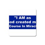 God Created Magnet (Square) Front