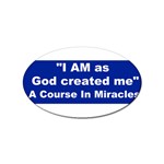 God Created Sticker 100 Pack (Oval) Front