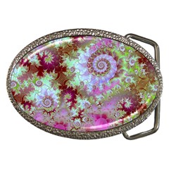 Raspberry Lime Delight, Abstract Ferris Wheel Belt Buckle by DianeClancy