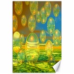 Golden Days, Abstract Yellow Azure Tranquility Canvas 12  x 18  (Unframed) 11.88 x17.36  Canvas - 1