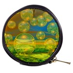 Golden Days, Abstract Yellow Azure Tranquility Mini Makeup Case Front