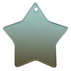 Blue Gold Gradient Star Ornament by zenandchic