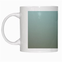 Blue Gold Gradient White Coffee Mug by zenandchic