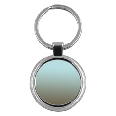 Blue Gold Gradient Key Chain (round) by zenandchic