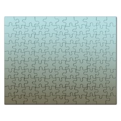 Blue Gold Gradient Jigsaw Puzzle (rectangle) by zenandchic