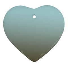 Blue Gold Gradient Heart Ornament (two Sides)