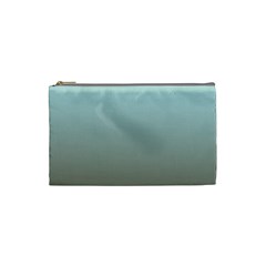 Blue Gold Gradient Cosmetic Bag (small) by zenandchic