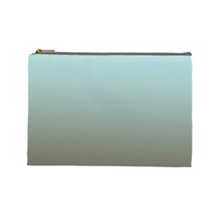 Blue Gold Gradient Cosmetic Bag (large) by zenandchic