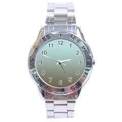 Blue Gold Gradient Stainless Steel Watch by zenandchic