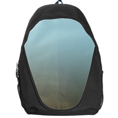 Blue Gold Gradient Backpack Bag by zenandchic