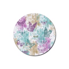 Joy Butterflies Drink Coasters 4 Pack (round) by zenandchic