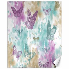 Joy Butterflies Canvas 11  X 14  (unframed) by zenandchic