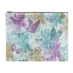 Joy Butterflies Cosmetic Bag (xl) by zenandchic