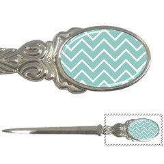 Blue And White Chevron Letter Opener by zenandchic